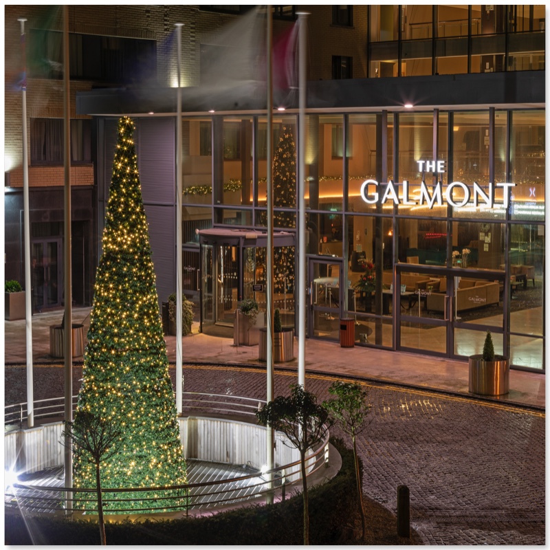 Galmony Hotel & Spa at Christmas|Inside the Galmont Hotel & Spa at Christmas|Christmas Market Galway, Aerial View|Galway Christmas Market close Up