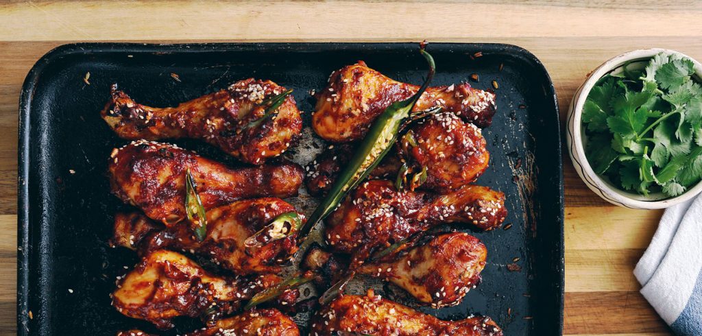 July 2017 - Cookery - Moroccan Chicken Drumsticks - Issue 265|Cookery - BBQ Seabass with Fennel - Issue 265|July 2017 - Cookery - Poussin with Spicy Sauce - Issue 265|July 2017 - Cookery - BBQ Beef Brisket - Issue 265|July 2017 - Cookery - BBQ Beef Ribs - Issue 265